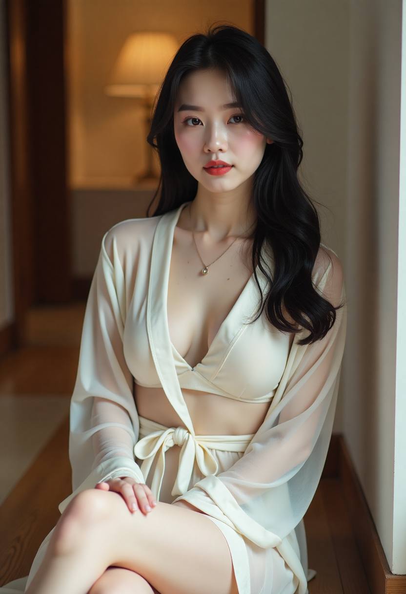 农艺师在花期过后的果园里讲解